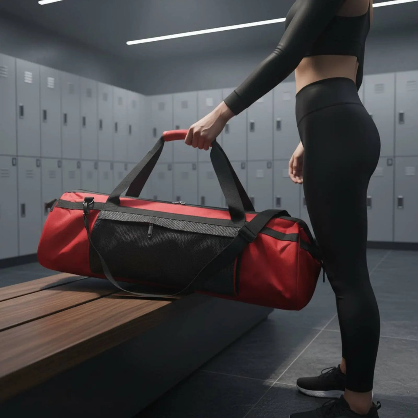 Large Capacity Stretching Duffel Adaptable Straps Stretching Mat Bag Gym Bag with Mat Holder Long-Lasting Fitness Accessory