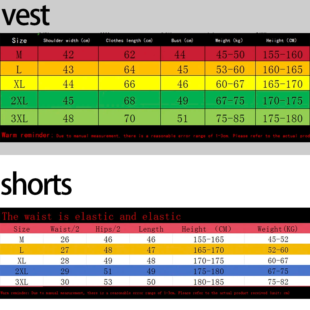 Men's Tank Top Sets 2026 Summer Quick drying crewneck Breathable running seaside oversize sports suits  jogging suit beach