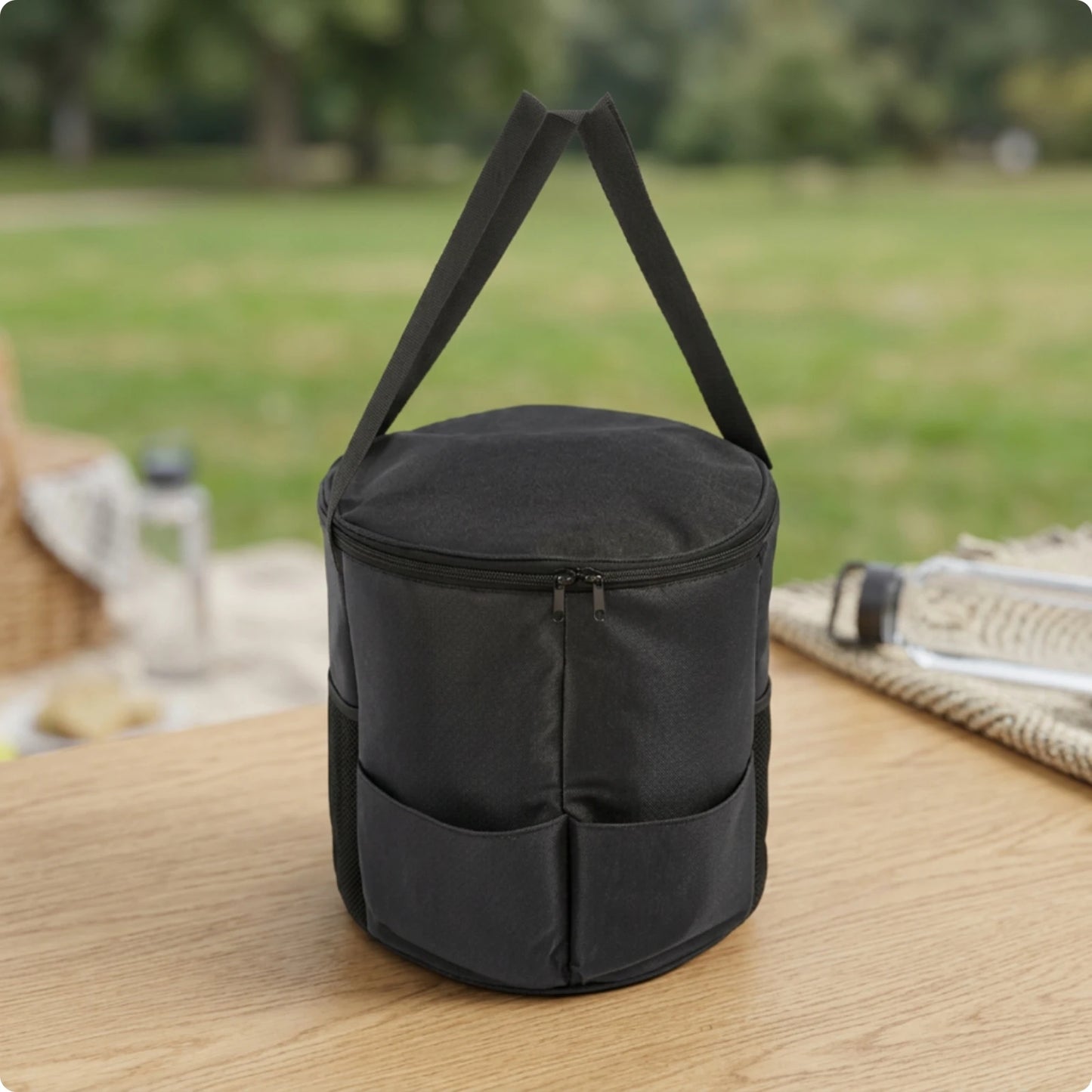Sports Storage Bag with Shoulder Strap Multipurpose Cylindrical Gear Bag with Zipper Lightweight Multifunctional for Athletes