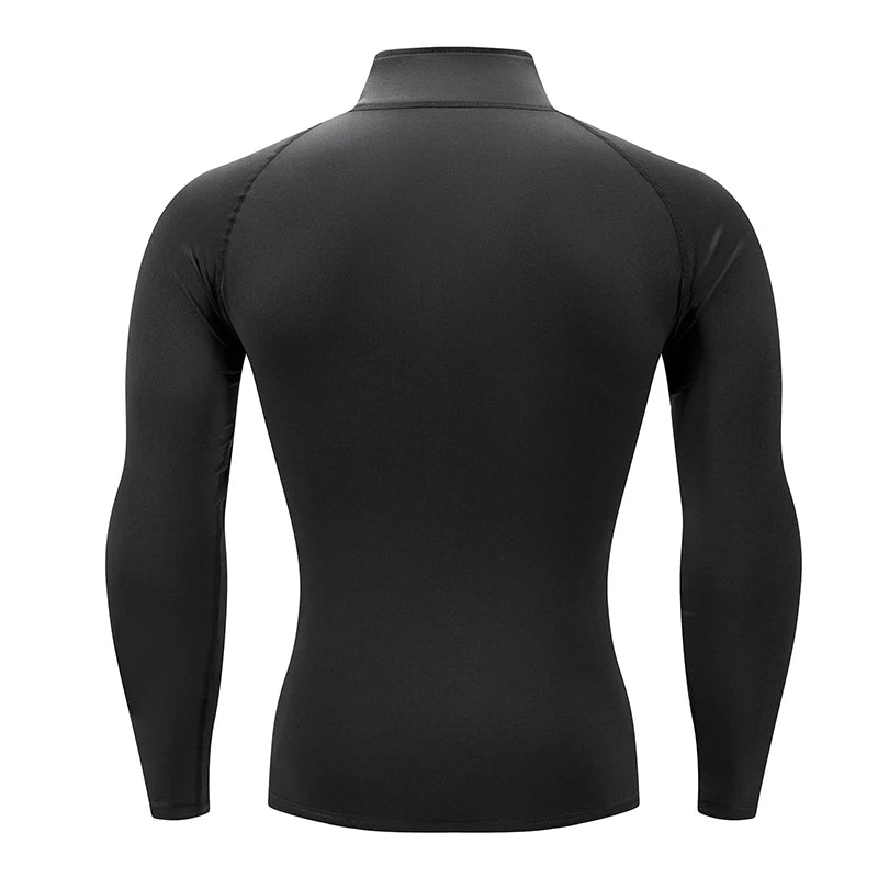 Men Sportswear Fitness Shirts Slim Long sleeve Gym T-shirt Running Top