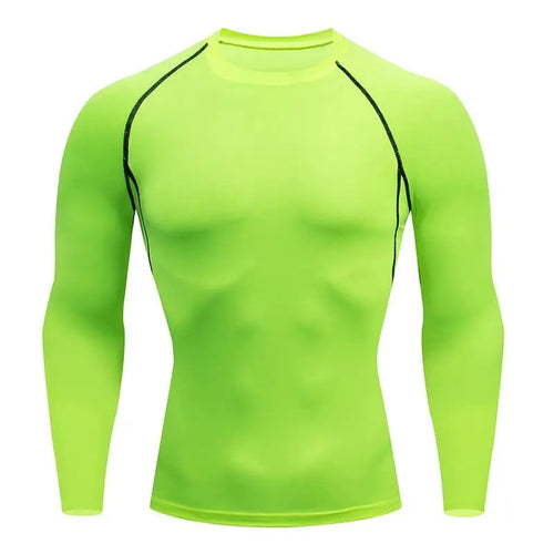 Compression Running Top Men Long Sleeve Shirt For Male Gym Clothing