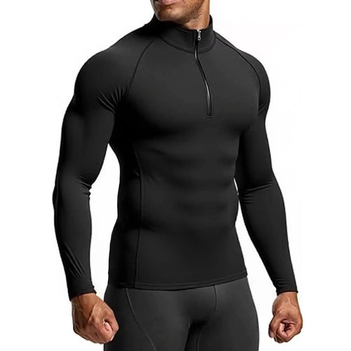 Men Sportswear Fitness Shirts Slim Long sleeve Gym T-shirt Running Top