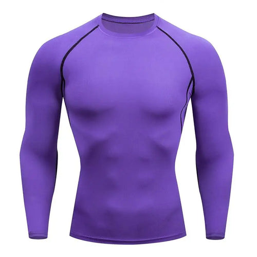 Compression Running Top Men Long Sleeve Shirt For Male Gym Clothing
