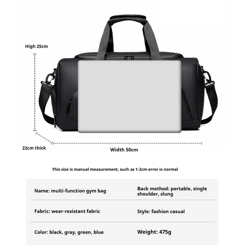 Sports Gym Bag, Large Capacity Handbag,Portable Travel Duffel Bag,
