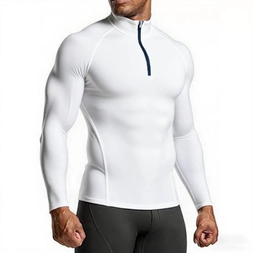 Men Sportswear Fitness Shirts Slim Long sleeve Gym T-shirt Running Top