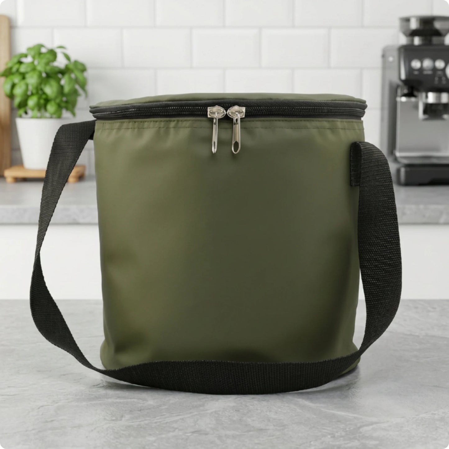 Sports Storage Bag with Shoulder Strap Multipurpose Cylindrical Gear Bag with Zipper Lightweight Multifunctional for Athletes