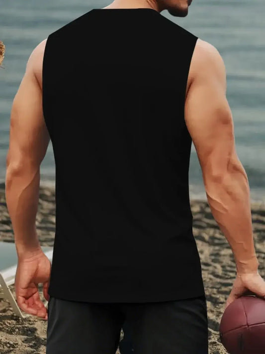 Men's Tank Top Sets 2026 Summer Quick drying crewneck Breathable running seaside oversize sports suits  jogging suit beach