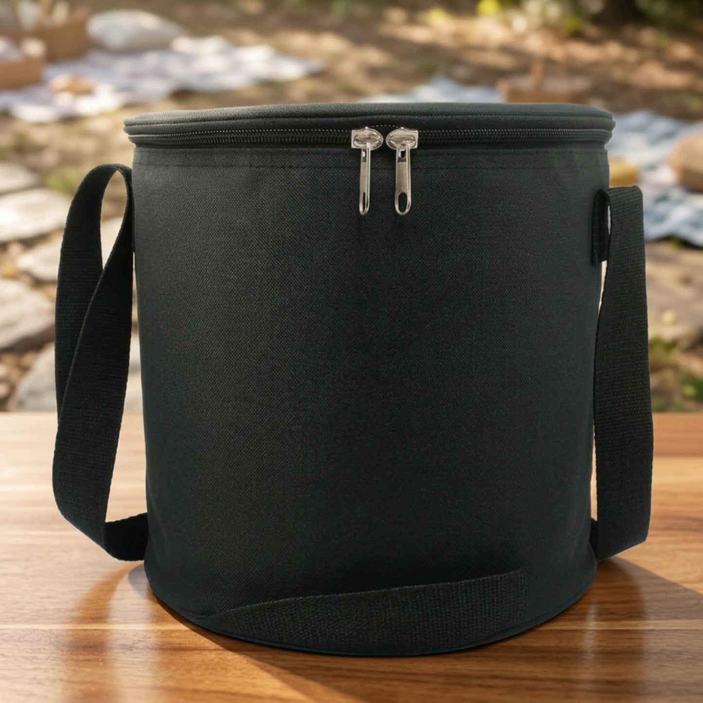 Sports Storage Bag with Shoulder Strap Multipurpose Cylindrical Gear Bag with Zipper Lightweight Multifunctional for Athletes